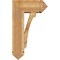 Ekena Millwork Legacy Arts and Crafts Rough Sawn Bracket w/ Offset Brace, Western Red Cedar, 8"W x 18"D x 30"H BKT0806X18X30LEC03RWR - alternate 4
